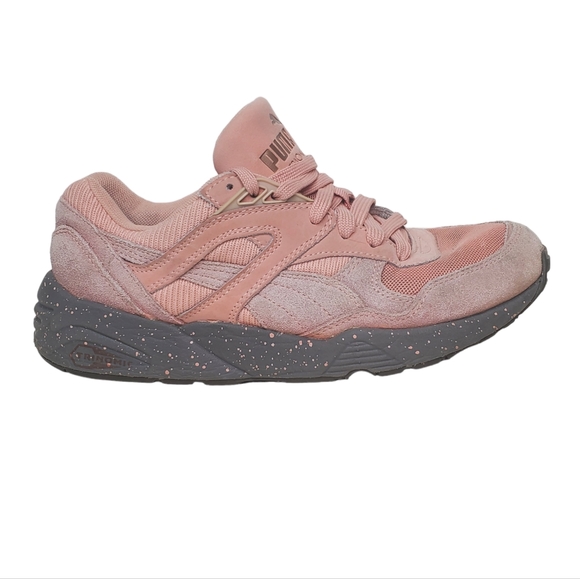 PUMA Trinomic R698 Winterized Coral Cloud Pink Sneakers Sz 7 - Picture 4 of 13